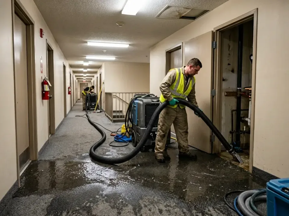 multi-unit-apartment-hallway-f-005 — frequently asked questions, Emergency Burst Pipe Water Extraction & Removal in Long Nec…